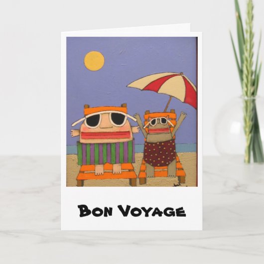 Carte de voeux Bon Voyage (Devant)
