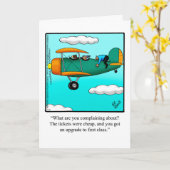 Carte de voeux Bon Voyage Humour (Fleur jaune)