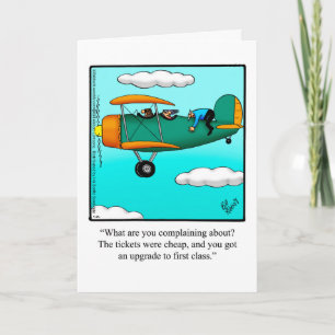 Carte de voeux Bon Voyage Humour