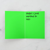 Carte de voeux : BONJOUR ! ! ! (Intérieur)