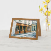 Carte de voeux "Bonjour ! " (Fleur jaune)