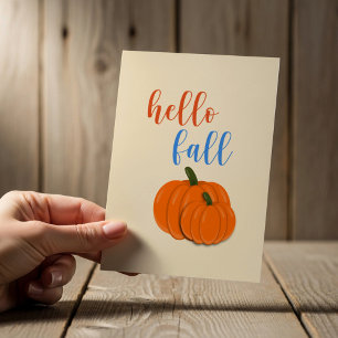 Carte de vœux Bonjour Automne