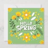 Carte de vœux Bonjour Fleurs de Printemps (Devant)