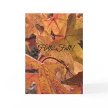 Carte de vœux "Bonjour l'automne !"