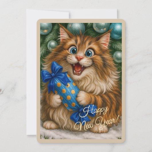 Carte de vœux Bonne Année (Devant)