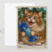 Carte de vœux Bonne Année (Devant / Derrière)