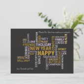 Carte de vœux Bonne Année (Debout devant)