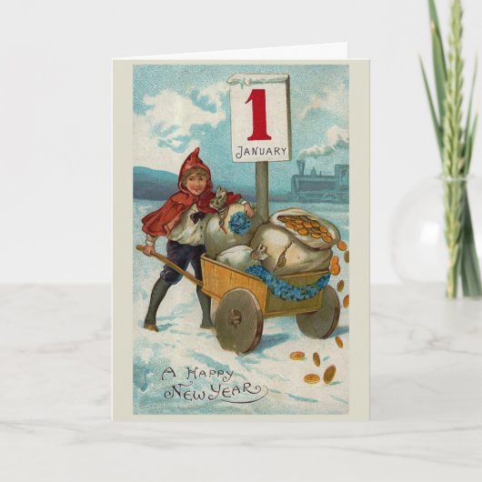 Carte de voeux "Bonne année" (Devant)