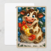 Carte de vœux Bonne Année (Devant / Derrière)