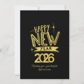 Carte de vœux Bonne année 2026 Merci pour le profe (Devant)