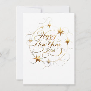 Carte de vœux Bonne Année Nouveau départ & Nouve