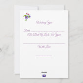Carte de vœux Bonne Chance (Dos)