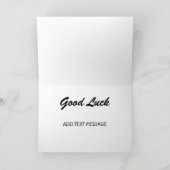 Carte de vœux bonne chance drôles de gens (Intérieur)