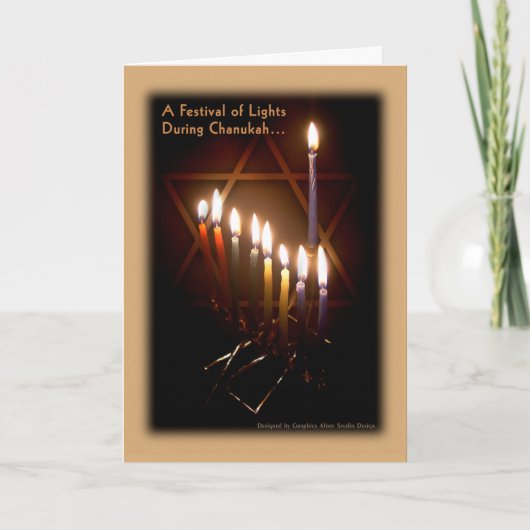 Carte de voeux - Bonne Chanukah (Devant)