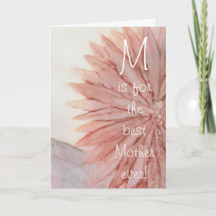 Carte de voeux "Bonne fête des mères" Fleur rose