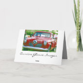 Carte de voeux Bonne Fête des pères voitures class (Dos)