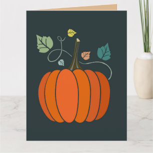 CARTE DE VOEUX BONNE RÉCOLTE D'AUTOMNE