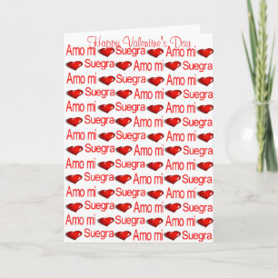 Carte de vœux Bonne Saint-Valentin Suegra Cœur