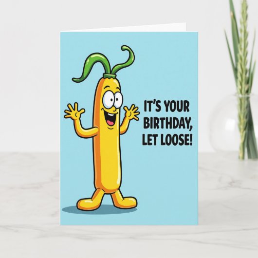 Carte de vœux botanique joyeuse d'anniversaire (Devant)