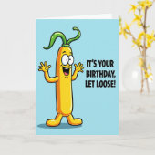 Carte de vœux botanique joyeuse d'anniversaire (Fleur jaune)
