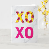 Carte de vœux botanique Xoxo (Fleur jaune)