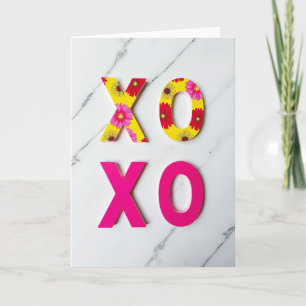 Carte de vœux Botanique Xoxo Kiss