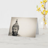 Carte de voeux bouddhiste (Fleur jaune)