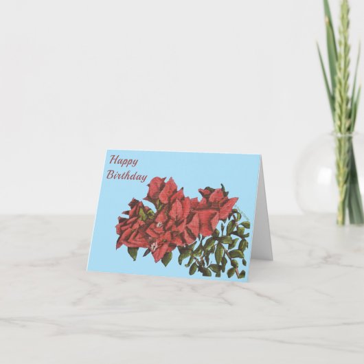 Carte de vœux Bougainvillea (Devant)