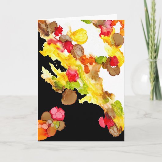 Carte de voeux "Bouquet Abstrait" (Devant)