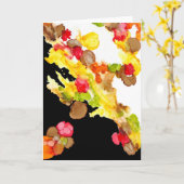 Carte de voeux "Bouquet Abstrait" (Fleur jaune)