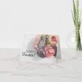 Carte de vœux bouquet de fleurs aquarelle (Devant)