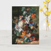 Carte de voeux Bouquet de fleurs de Van Huysum (Fleur jaune)