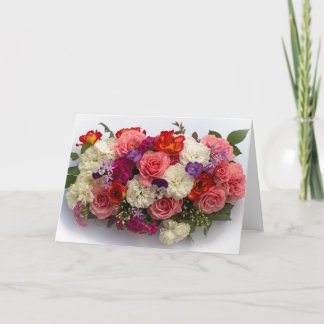 Carte de vœux Bouquet en boîte