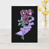 Carte de vœux Bouquet gothique (vierge) (Fleur jaune)