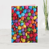 Carte de voeux Bouton Candy (Devant)