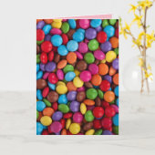 Carte de voeux Bouton Candy (Fleur jaune)