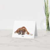 Carte de vœux Boxer « Thinking of You » - Intérieu (Dos)