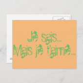 Carte de voeux briefkaart (Voorkant / Achterkant)