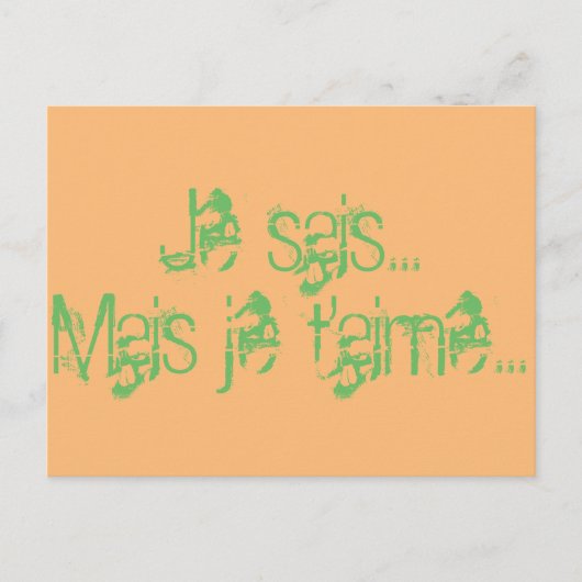 Carte de voeux briefkaart (Voorkant)