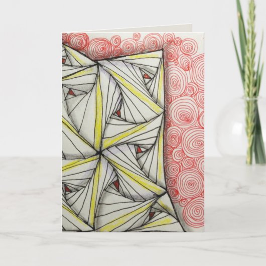 Carte de voeux brillante vierge 5x7 - art original (Devant)