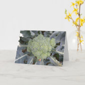 Carte de voeux Broccoli (Fleur jaune)