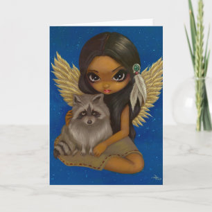 Carte de voeux "Brother Raccoon"