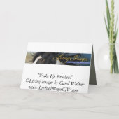 Carte de voeux Brother Wild Horse (Dos)