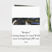 Carte de voeux Brothers Wild Horse (Dos)