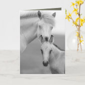 Carte de voeux Brothers Wild Horse (Fleur jaune)