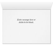 Carte de voeux Brown en tête (Intérieur Horizontal (Bas))