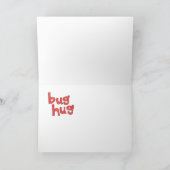 Carte de vœux Bug Hug (Intérieur)