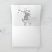 Carte de voeux Bull Elk (Intérieur)