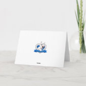 Carte de voeux Bull Terrier Cartoon "Désolé" (Dos)