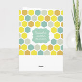 Carte de voeux Bumble Bee - Vous êtes les genoux d (Dos)